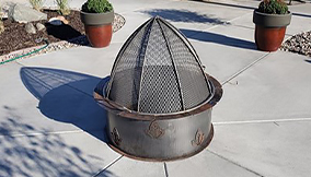 Photo of metal fire pit